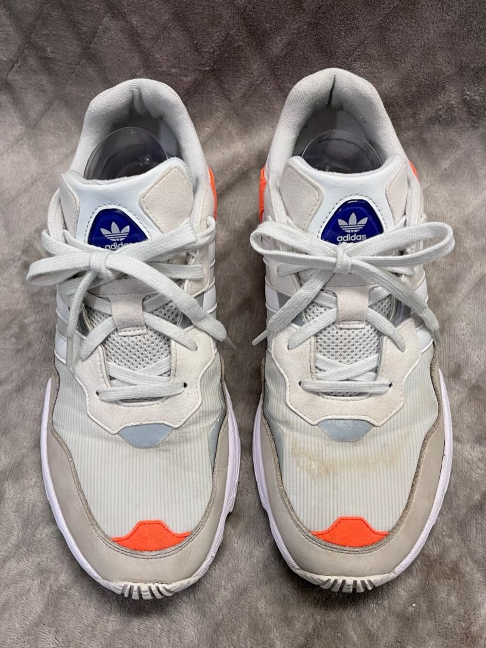 Adidas Originals Yung-96 Sneakers Men 10.5 Orange White Gray 90s Chunky Style